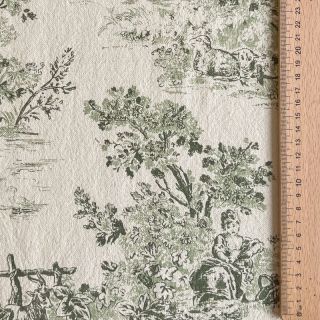 Țesătură decorativă RUSTIC VINTAGE PRINT Gabrielle kaki