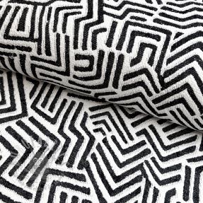 Țesătură decorativă jacquard Mesopotamie allover graphite
