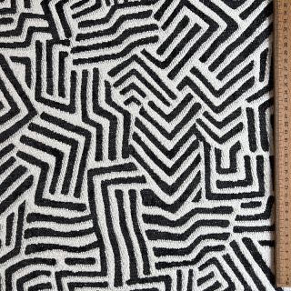 Țesătură decorativă jacquard Mesopotamie allover graphite