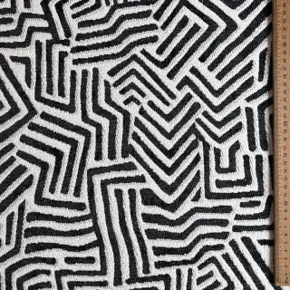 Țesătură decorativă jacquard Mesopotamie allover graphite
