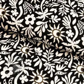 Țesătură decorativă jacquard Sunlight noir