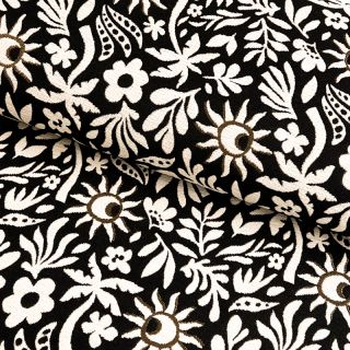 Țesătură decorativă jacquard Sunlight noir