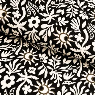 Țesătură decorativă jacquard Sunlight noir