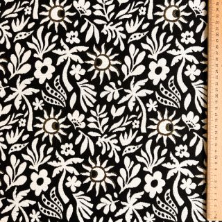 Țesătură decorativă jacquard Sunlight noir