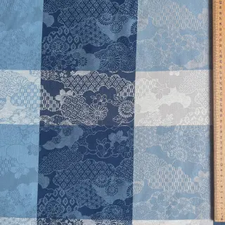 Țesătură decorativă FRENCH TABLE CLOTH JACQUARD Niwa allover indigo