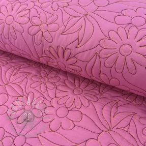 Material textil matlasat Flowers pink