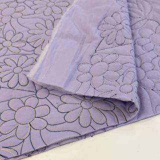 Material textil matlasat Flowers lavender