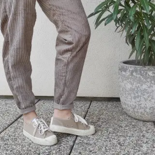 Catifea raiată STRIPE beige