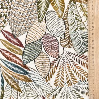 Țesătură decorativă jacquard Egypte blanc