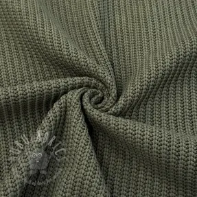 Țesătura tricotata BIG KNIT camo green