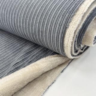 Catifea raiată Cofur fleece grey