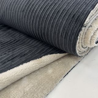 Catifea raiată Cofur fleece black