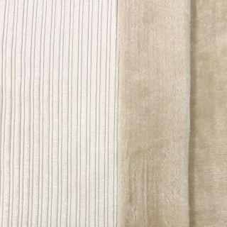 Catifea raiată Cofur fleece off white