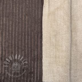 Catifea raiată Cofur fleece dark brown