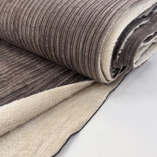 Catifea raiată Cofur fleece dark brown