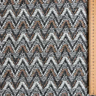 Tricot Knitted jacquard Comfilia Zigzag wavy brown