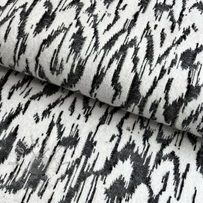 Tricot Knitted jacquard Comfy Blurry Ikat grey
