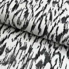 Tricot Knitted jacquard Comfy Blurry Ikat grey