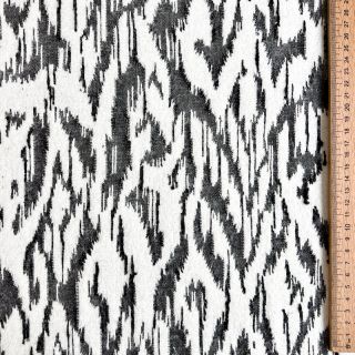 Tricot Knitted jacquard Comfy Blurry Ikat grey
