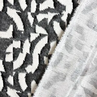 Tricot Knitted jacquard Comfy Collage shapes grey