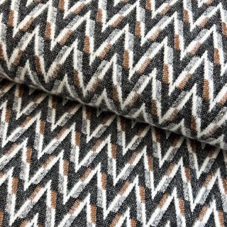 Tricot Knitted jacquard Comfilia Arrows grey