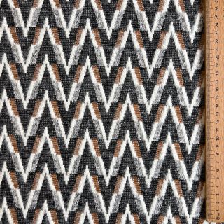 Tricot Knitted jacquard Comfilia Arrows grey