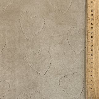 Pluș pentru bebeluși TEDDY Hearts sand