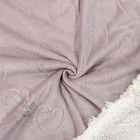 Pluș pentru bebeluși TEDDY Hearts old pink