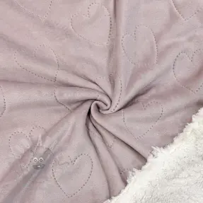 Pluș pentru bebeluși TEDDY Hearts old pink