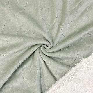 Pluș pentru bebeluși TEDDY Hearts old green