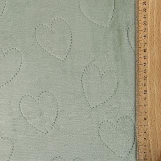 Pluș pentru bebeluși TEDDY Hearts old green