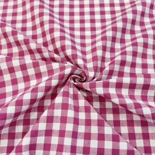 Țesătură din bumbac Check fuchsia