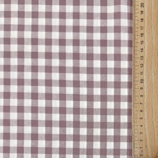 Țesătură din bumbac Check mauve