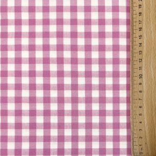 Țesătură din bumbac Check pink