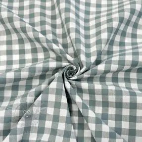 Țesătură din bumbac Check teal