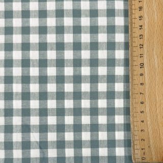 Țesătură din bumbac Check teal