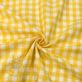 Țesătură din bumbac Check yellow