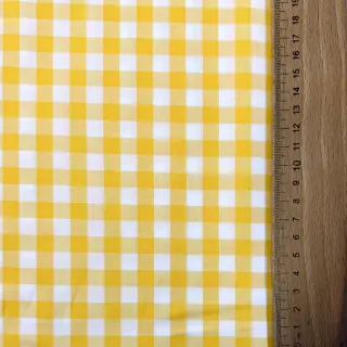 Țesătură din bumbac Check yellow