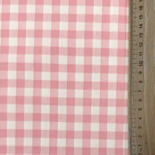 Țesătură din bumbac Check rosa