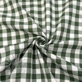 Țesătură din bumbac Check dark green