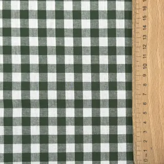 Țesătură din bumbac Check dark green