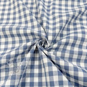 Țesătură din bumbac Check blue