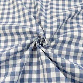 Țesătură din bumbac Check blue