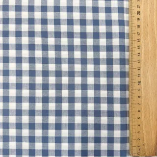 Țesătură din bumbac Check blue