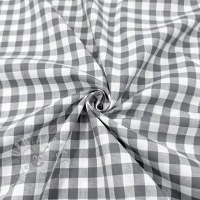 Țesătură din bumbac Check grey
