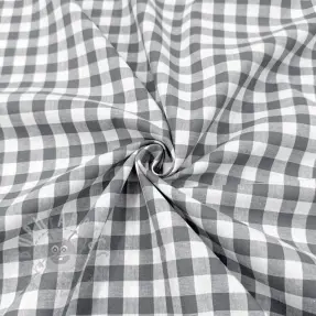 Țesătură din bumbac Check grey