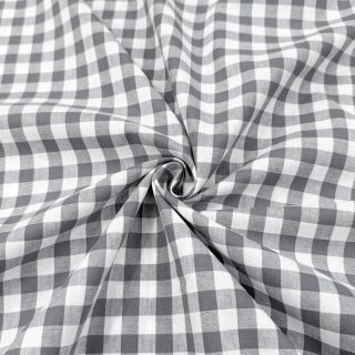 Țesătură din bumbac Check grey
