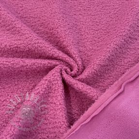 Fleece TEDDY DOUBLE SIDED pink