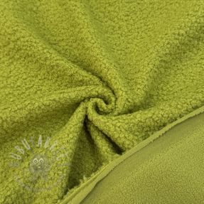 Fleece TEDDY DOUBLE SIDED old lime