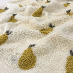 Stofă palton TEDDY JACQUARD Pears old lime